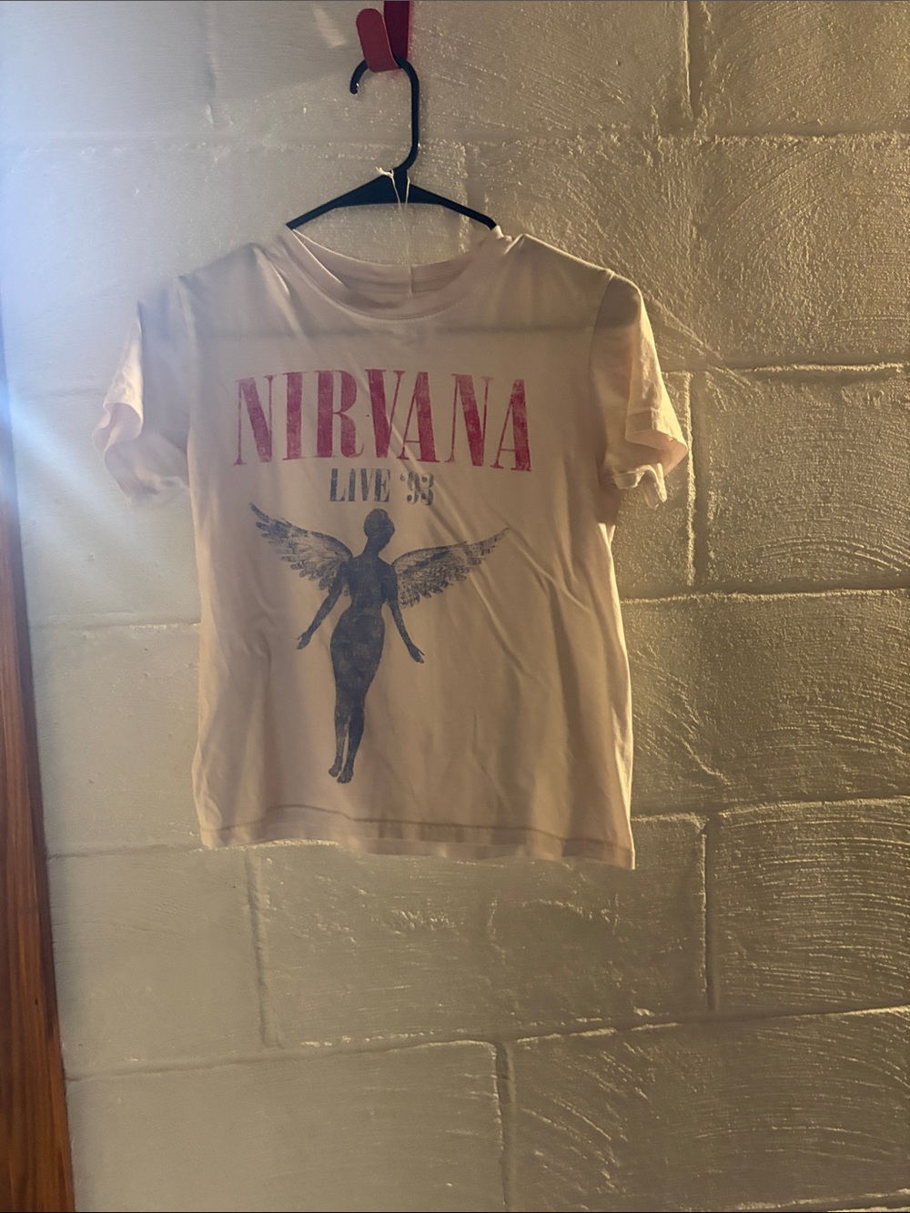NIRVANA Pink Graphic Angel Tee